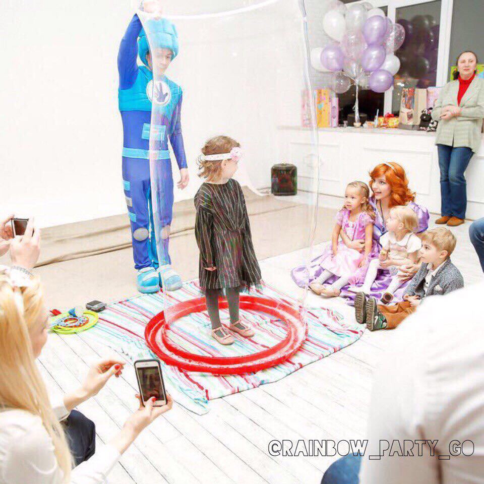 Шоу мыльных пузырей